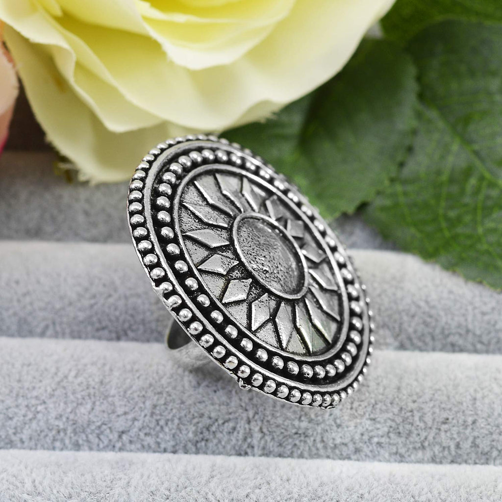 Brass Charm Oxidised Ring Oxidize Finger Rings, Size: Adjustable at Rs 90  in Surat